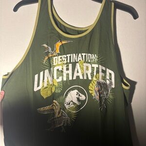 Uncharted Destination Green Reptile Tank Top